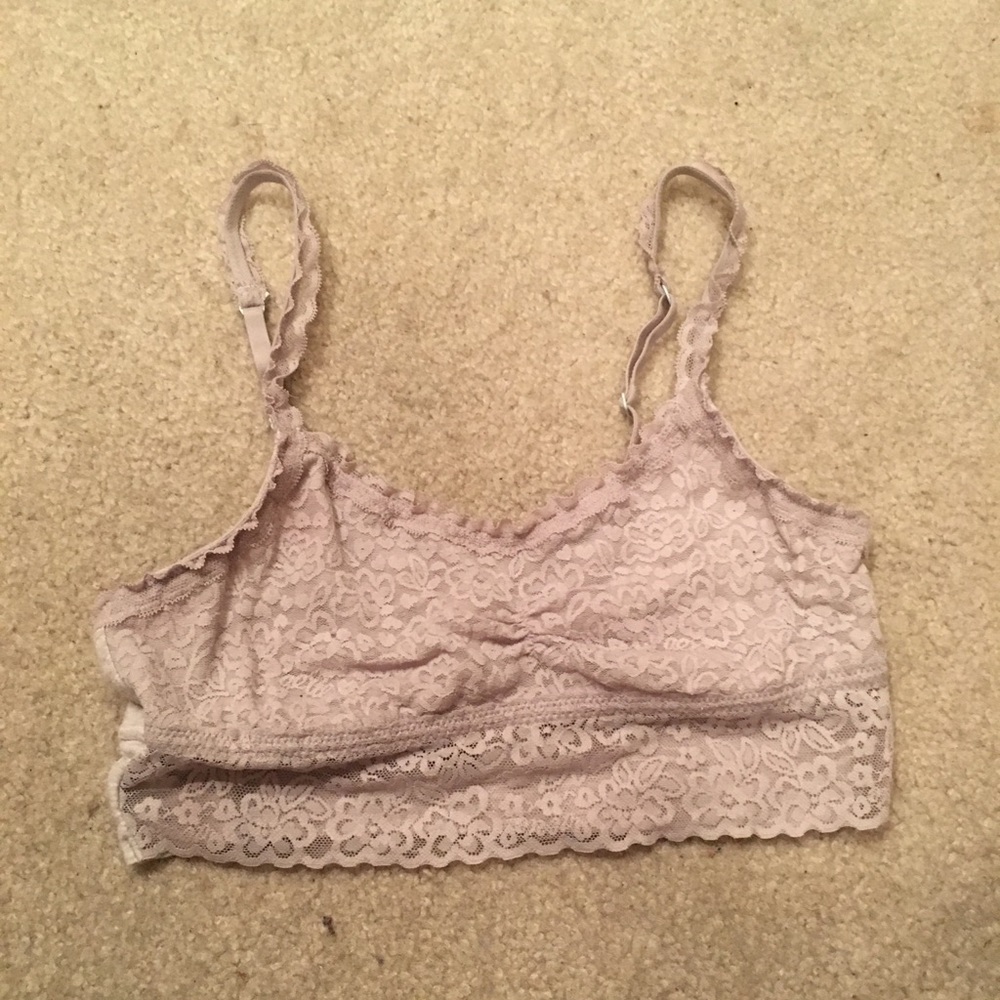Grey Lace Bralette